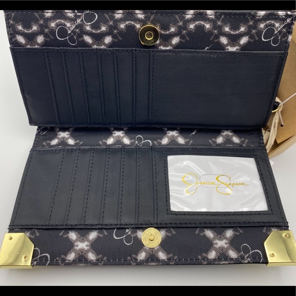 Jessica Simpson Frankie Wallet, Black - Picture 8 of 11